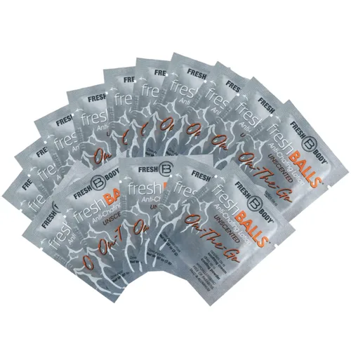 Vista 9 de Fresh Balls On-The-Go - Loción antirozaduras para llevar, tamaño de viaje de 0.07 onzas (paquete de 15) desodorante de bolas para hombres y crema