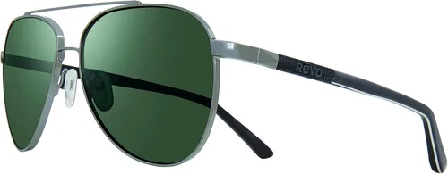 Vista 2 de Revo Sunglasses Arthur Polarized Crystal Glass Lens with Metal Aviator Frame