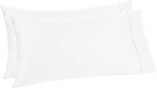 Vista 10 de Amazon Aware Juego de fundas de almohada 100% algodón orgánico de 300 hilos, color rubor, estándar, paquete de 2, 32 x 20 pulgadas