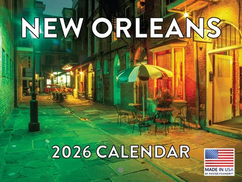 Vista 124 de Calendario de Alabama 2026 para pared, 12 meses, mensual, recuerdos escénicos de AL Hecho en Estados Unidos