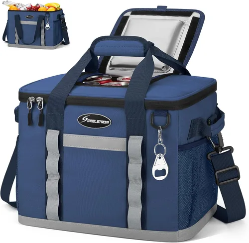 Vista 9 de Maelstrom Bolsa de enfriamiento suave, 35/55/75 latas enfriador de playa con acceso abatible Lightweight, 5-layer Insulation, 12H Cold, Leakproof