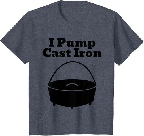 Vista 81 de I Pump - Camiseta de hierro fundido para cocinar al horno holandés