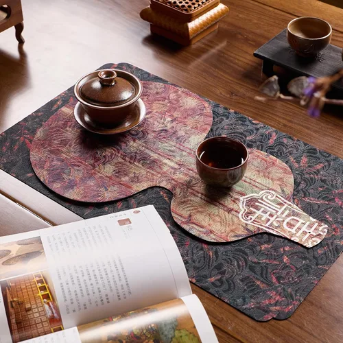Vista 28 de Extra Long 2-Piece Table Runner Set 118, Waterproof Banquet Table Decor, Double Sided Event Cloth, Heavy Duty Tea Mat, Washable Reversible Brocade