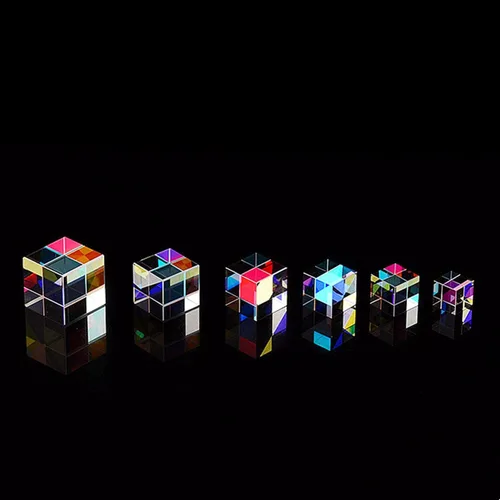 Vista 3 de Nuevo cubo de prisma mágico 2023, mini cubo de prisma de cristal K9, cubos de prisma de color arcoíris, atrapa el sol, el cubo original