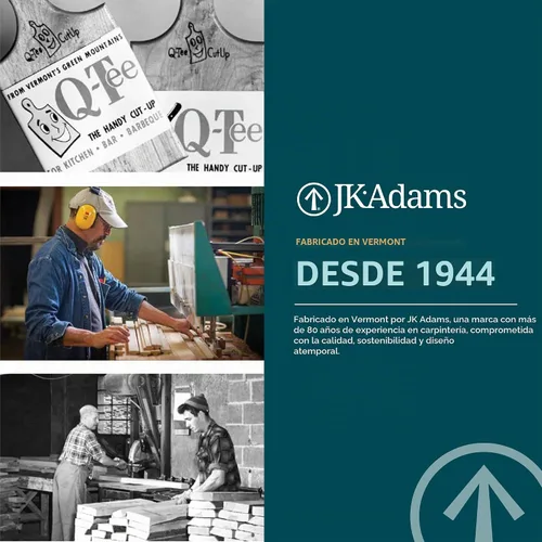 Vista 8 de J.K. Adams Tabla de servir en forma de cerdo, queso y embutidos, arce, 10