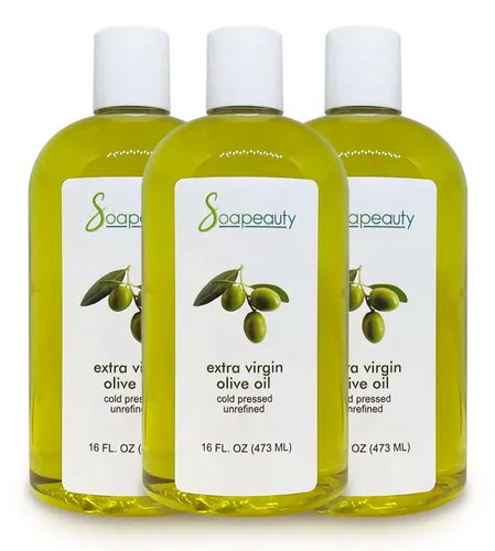 Vista 7 de Soapeauty Aceite de Oliva Virgen Extra Aceite portador 100% puro y natural sin refinar prensado en frío Aceite de masaje y corporal para piel