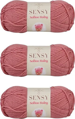 Vista 80 de Sensy Softee Hilo para Bebé, 3.5 oz, 275 yardas, Gauge 3 Light (Almendra)
