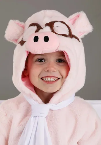 Vista 4 de Disfraz de Cerdito Volador para Niños Pequeños Multicolor