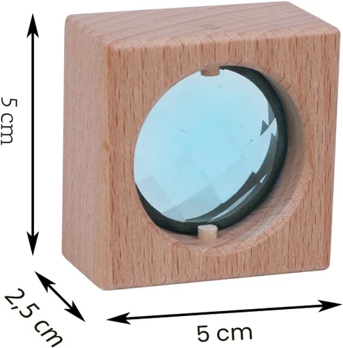 Vista 2 de 16 bloques de gemas de madera acrílica, juguetes apilables coloridos acrílicos brillantes, juguetes educativos Montessori de extremo abierto