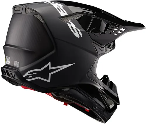 Vista 2 de Alpinestars Casco de inundación Supertech M10 Negro/Gris Oscuro Mate y Brillante