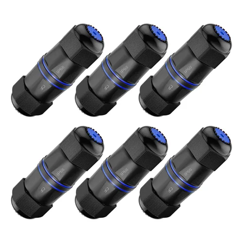 Vista 9 de VCELINK Acoplador RJ45 Impermeable IP68 Perfil Corto, Conector Ethernet Impermeable Blindado Cat6/Cat5E/Cat5, Extensor de Cable de Red LAN