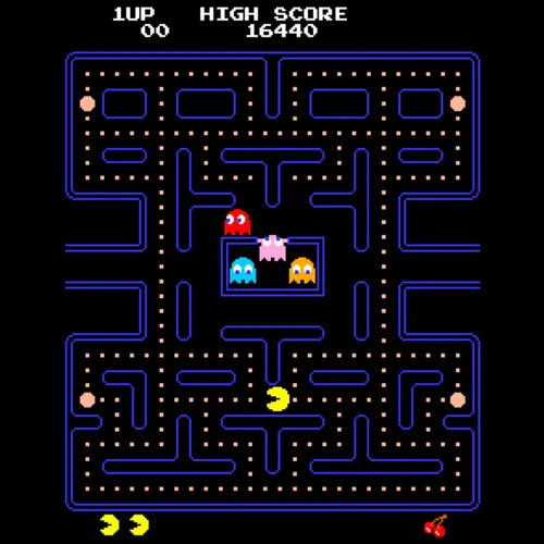 Vista 6 de Fizz Creations PAC-MAN Plug & Play. Retro Gaming Arcade Game. Wireless controller. HDMI cable included. Classic Pac Man Gameplay.