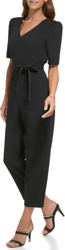 Vista 2 de DKNY Mono corto de crepé de buceo para mujer