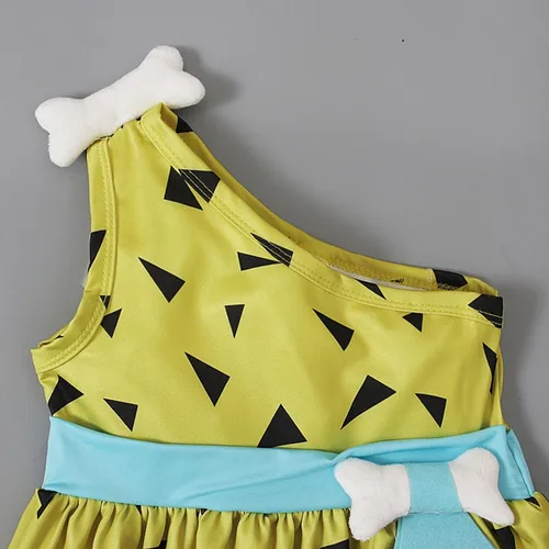 Vista 2 de Disfraz de guijarros de Halloween para niñas pequeñas, vestido de tul de malla, trajes de princesa para niñas, niños, fiesta, sesión de fotos
