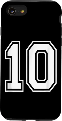 Vista 18 de Number 10 Varsity Style Bold Sports Birthday Case for iPhone 17