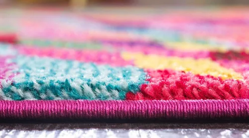 Vista 4 de Unique Loom Estrella Collection - Alfombra geométrica, abstracta, colorida, moderna, ecléctica, 3 pies 3 pulgadas x 5 pies 3 pulgadas, multicolor