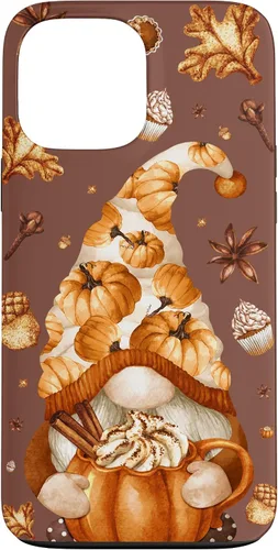 Vista 23 de iPhone 14 Autumn Gnomo Love Pumpkin Spice, Fall Yall y funda de Acción de Gracias
