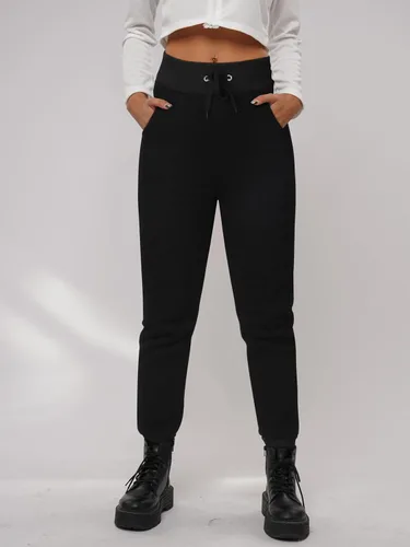 Vista 5 de URATOT 1 paquete de pantalones deportivos con forro de sherpa para mujer, con bolsillos, cálidos, para invierno, pantalones deportivos con forro