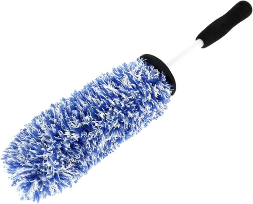 Vista 7 de Cepillo para llantas de coche Cepillo de limpieza absorbente de agua para ruedas, suministros de limpieza, cepillo de neumáticos para automóviles