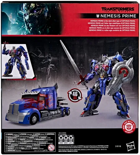 Vista 5 de Transformers Studio Series The Last Knight Nemesis Prime, Leader Class