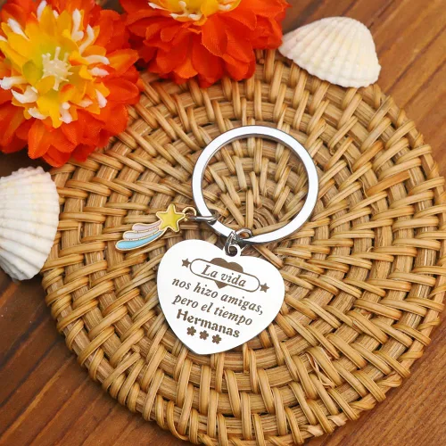 Vista 3 de Llavero de amistad, regalos de Amiga para mujer, mejor amiga, regalos de cumpleaños para mujeres, amigas, regalos de amistad para mujeres, amigos
