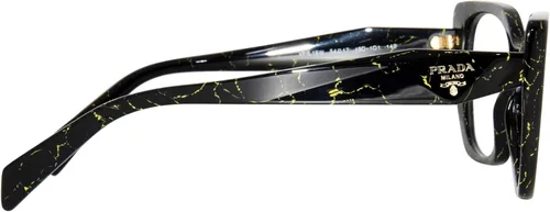 Vista 3 de Prada PR 18WV Asian Fit 19D1O1 54 Nuevas gafas para mujer, Mármol amarillo negro