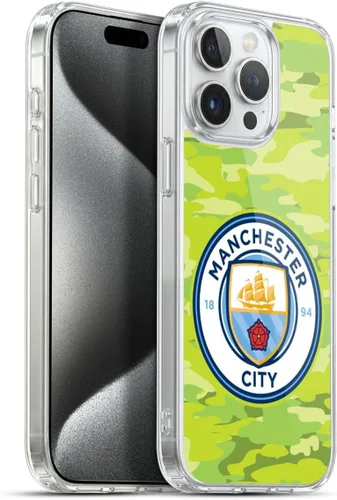 Vista 11 de Head Case Designs Funda de gel con licencia oficial del Manchester City Man City FC Blue Moon Badge Camou [protección de grado militar] compatible