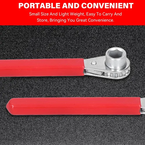 Vista 3 de plplaaoo Llave de trinquete de carraca, herramienta manual de reparación de automóviles, llave de trinquete resistente, herramienta de mantenimiento
