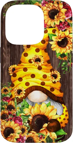 Vista 17 de Yellow Sunflower Gnome for Women Cute Summer Flower Pattern Case for iPhone 17