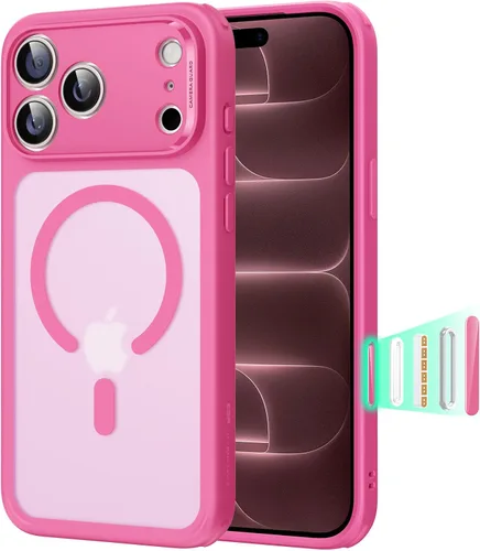 Vista 30 de ESR Classic Hybrid - Funda para iPhone 16 Pro, color negro transparente claro negro