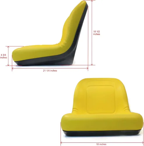 Vista 2 de Conjunto de 2-Asientos de respaldo alto para-John-Deere-Trail-Worksite-amp-Turf-Gator-4X2 6X4 LGT100YL