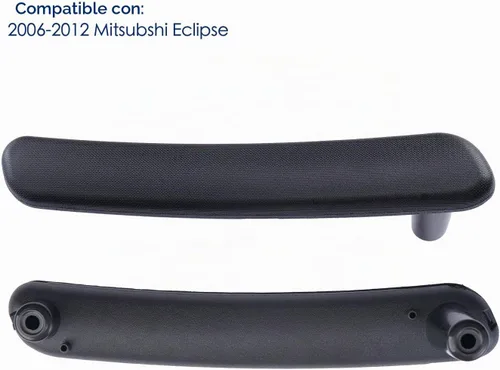 Vista 6 de par de manijas interiores para puerta para Mitsubishi Eclipse 2006 2007 2008 2009 2010 2011 2012, reemplaza 7221A069HA 7221A070HA, negro