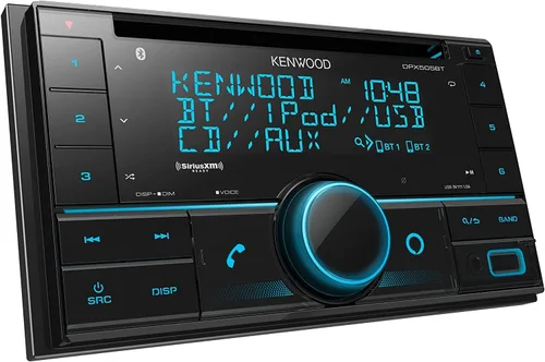 Vista 3 de KENWOOD DPX505BT Estéreo de coche con CD doble DIN en el salpicadero. AM/FM con Bluetooth, control de voz Amazon Alexa, pantalla de 3 líneas de alto