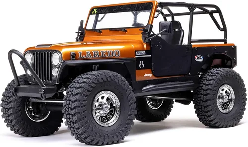 Vista 9 de Axial 1/10 SCX10 III Jeep CJ-7 4X4 RTR cepillado RC Rock Crawler, cobre