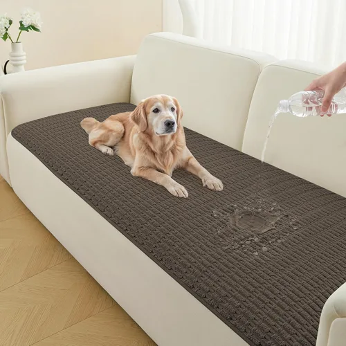 Vista 9 de Funda Protectora para Sofá de Perro, Fundas para Sofás para Mascotas Lavables, Funda para Sofá de Mascotas Impermeable y Antideslizante, Fundas