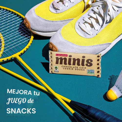 Vista 6 de Larabar - Mini barras de masa de galletas con chispas de chocolate, barra vegana de frutas y nueces sin gluten, barras de 0.78 onzas, 20
