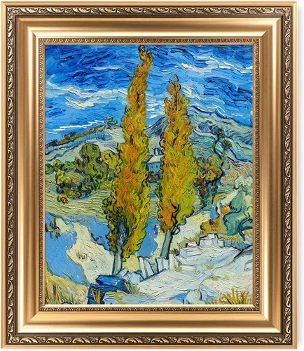 Vista 103 de IPIC - Campo de trigo con cuervos, reproducción artística de Vincent Van Gogh. Lienzo de giclée para decoración del hogar 10#F (20 x 16)