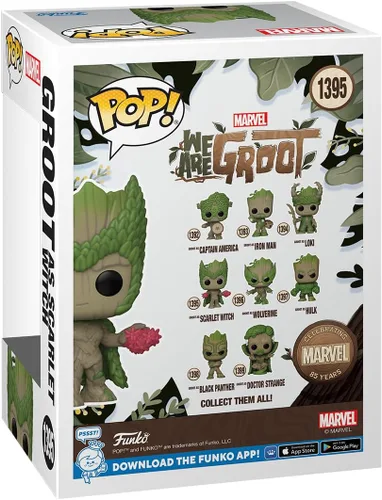 Vista 3 de Funko Pop! Marvel: Somos Groot - Bruja Escarlata Official Superheroes Merch - Collectable Vinyl Figurine for Shelf Display - Birthday Gift Idea