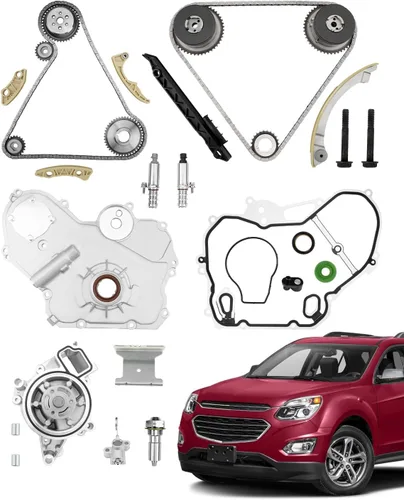 Vista 17 de Kit de cadena de distribución 2.4 L, compatible con 2009-2017 Chevy Captiva Equinox HHR Impala Malibu/GMC Terrain/Buick Lacrosse Regal Engine 2.4L