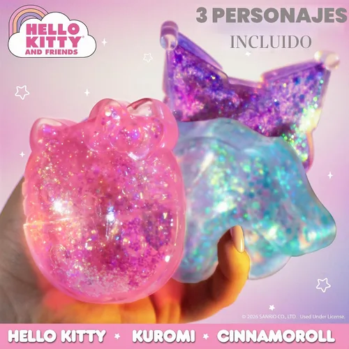 Vista 2 de Horizon Group USA Slimygloop Gelli Gels, Hello Kitty & Friends - Paquete