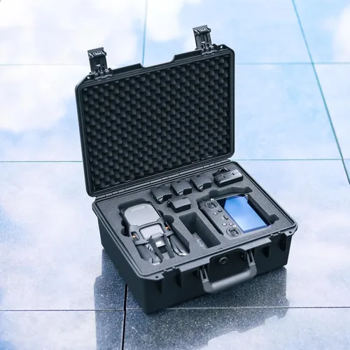 Vista 6 de Lykus Titan M350 - Funda rígida impermeable para DJI Mavic 3 Pro/Classic, RC Pro y DJI RC simultáneamente, compatible con cordón RC [solo funda]