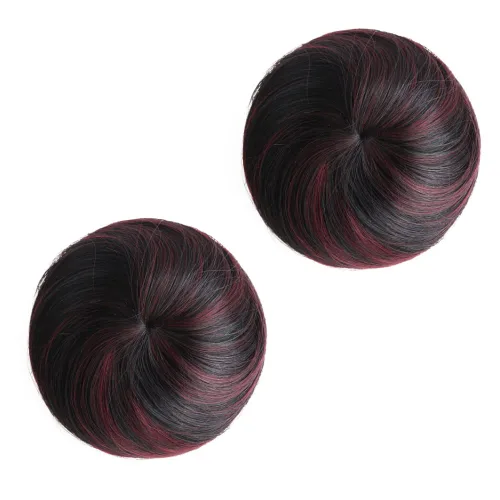 Vista 28 de 2 extensiones de moño de cabello, accesorio de peluca, extensiones de cabello rizado y ondulado, extensiones de cabello recogido, extensión de moño