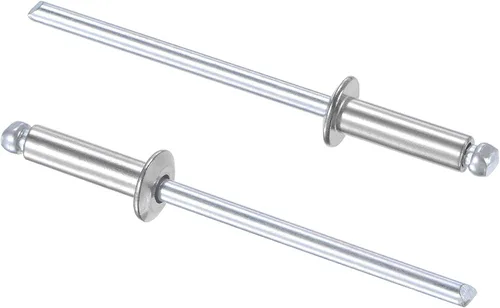 Vista 17 de uxcell Remaches ciegos 304 Acero Inoxidable 0.126 in Diámetro 0.197 in Longitud de Agarre Plata 100pcs