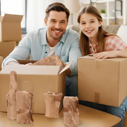 Vista 7 de METRONIC Hojas de papel de embalaje de panal de 12 x 12" para mover 50 piezas