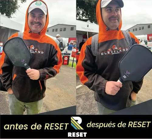 Vista 5 de Limpiador de paletas de pickleball - Elimina los residuos impactados y aumenta el giro y el control