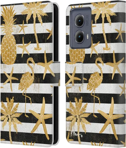 Vista 11 de Head Case Designs Funda de piel con licencia oficial de Paul Brent Agate Mermaid Coastal para Motorola Edge (2024)