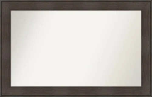 Vista 118 de Amanti Art Espejo personalizado, espejo de baño de veta de madera rústica William, espejo de pared o espejo de tocador de baño sobre el fregadero