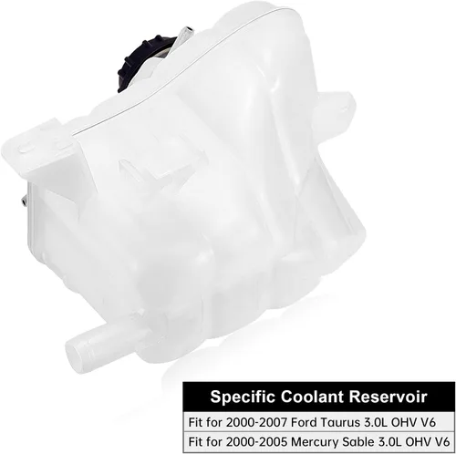 Vista 5 de EVIL ENERGY Depósito de refrigerante con tapa, Compatible con Taurus 2000-2007, Mercury Sable 3.0L V6 2000-2005, Reemplazo para 603-203