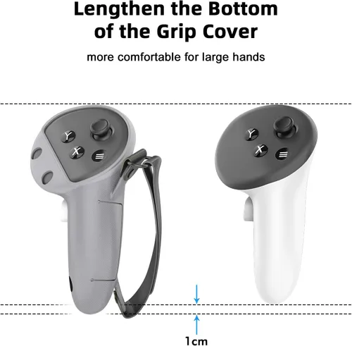 Vista 4 de AIXOTO VR Silicone ECO Accessories for Meta Quest 3, Protective Case Set for Oculus Quest 3, Face Cover, Controller Grip, Shell Cover, Lens Cover