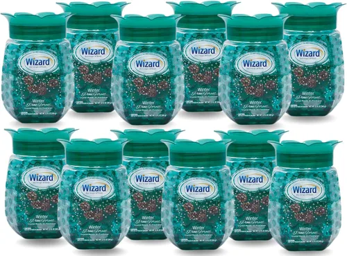 Vista 3 de WIZARD - Perlas de gel eliminadoras de olores, 12 onzas, paquete de 12 ambientadores para baño. Habitaciones, por áreas y ambientadores